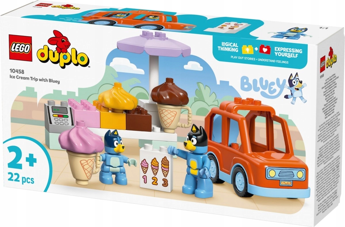 10458 Lego Stavebnice Duplo Bluey Výprava za zmrzlinou s Bluey