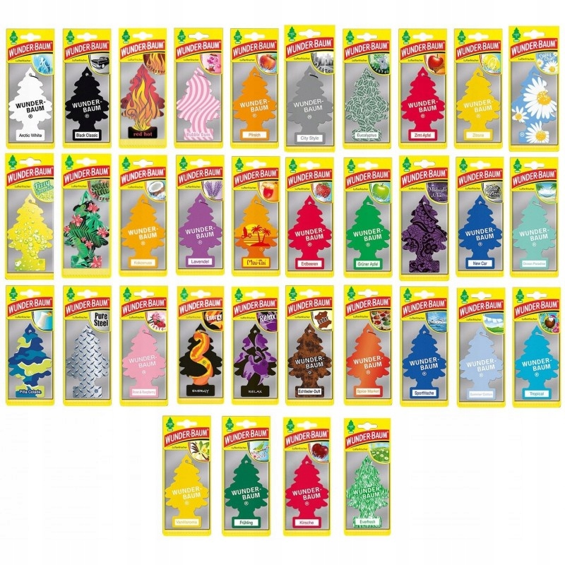 WUNDER-BAUM CHOINKA ZAPACHOWA do wyboru do koloru Rodzaj zawieszki