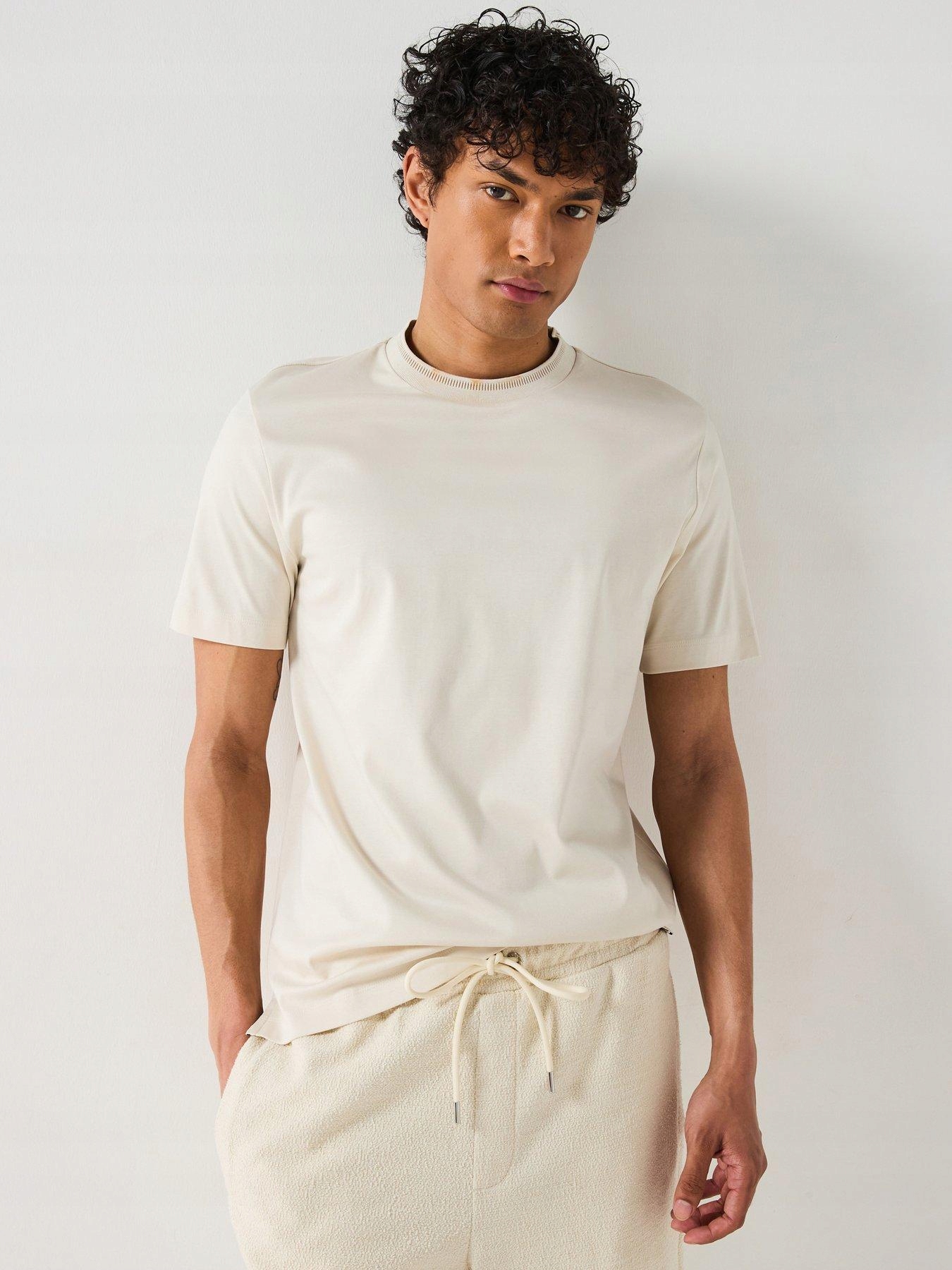 Boss Pánské Tričko Bavlněný Výstřih Kulatý 50531793 L