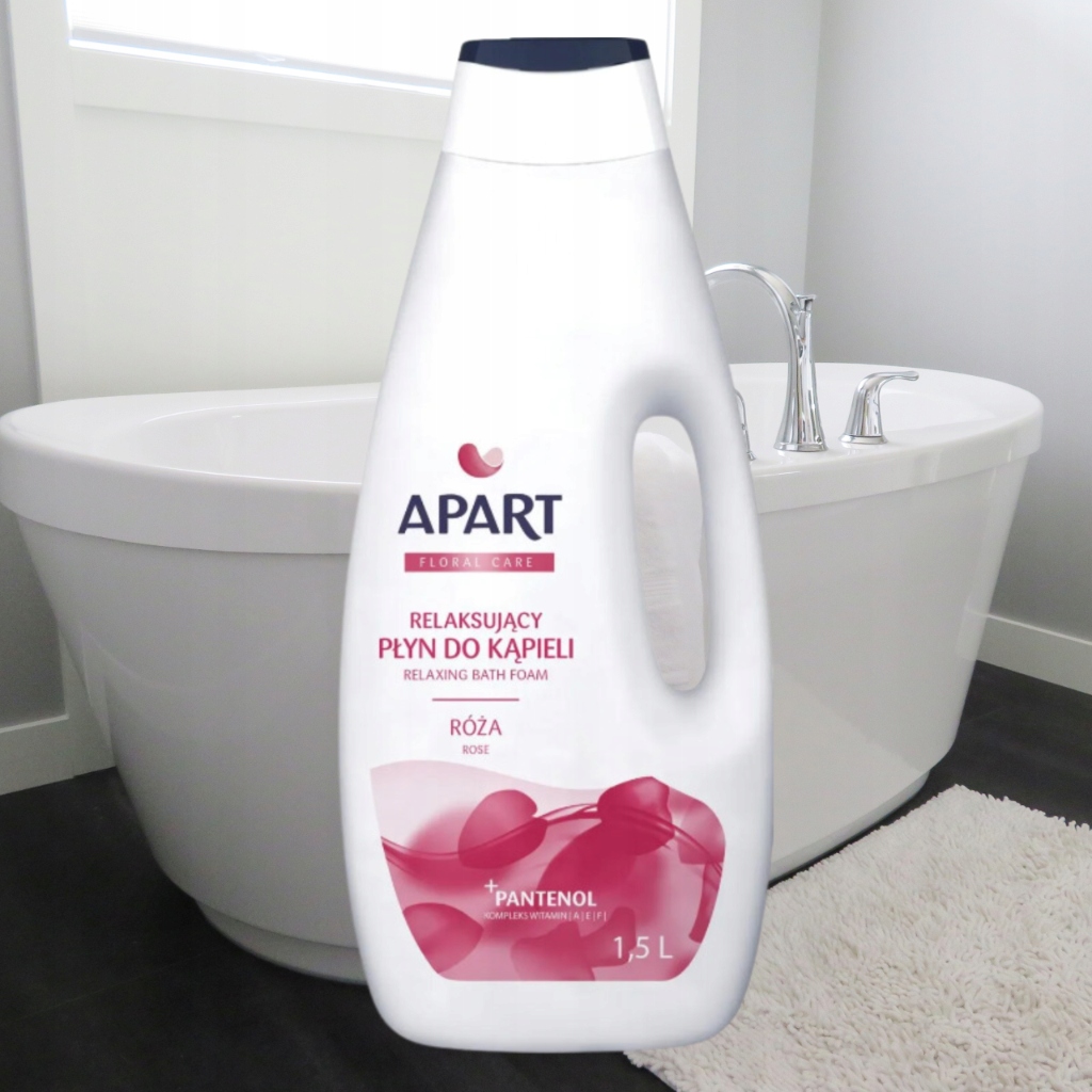 APART FLORAL CARE PŁYN DO KĄPIELI RELAKSUJĄCY RÓŻA Z PANTENOLEM 1,5 L Kod producenta 5900931033007