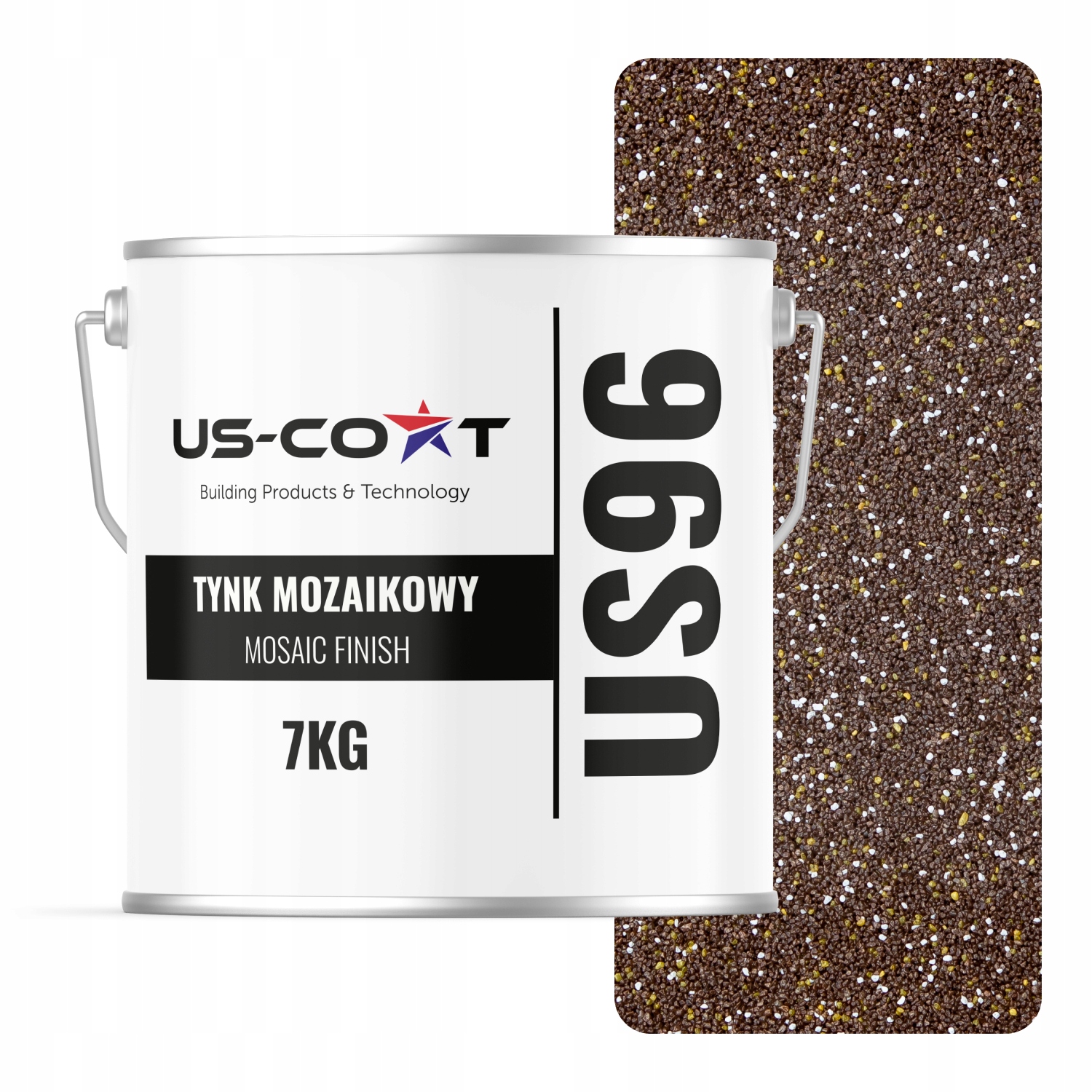 Mozaiková Omítka Mozaika 7KG Hnědá Tmavá M63 Ozdobná Pryskyřičná Prémiová