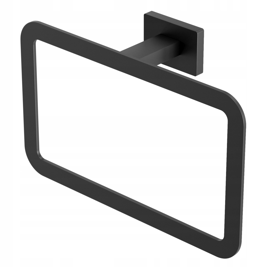 Caro Černý Držák Na Ručník Čtvercový Věšák