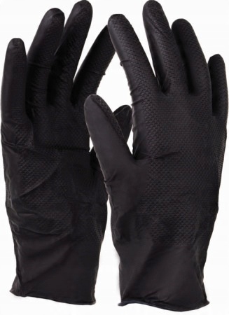 

Rękawice Nitrylowe 'nitrax Grip Black 9' 1OP-50 Pe