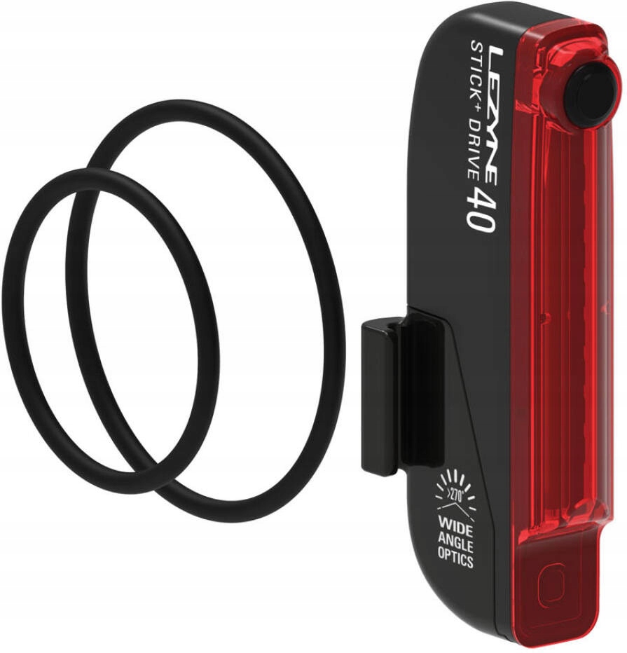 Lampa Lezyne Stick Drive 40 lumenů zadní černá upevnění na sedlovku
