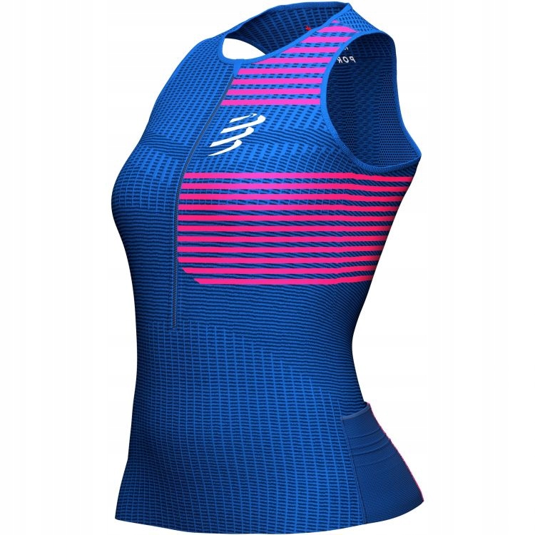 Compressport Tri Postural Tank Top Blue Lolite Rozmiar L