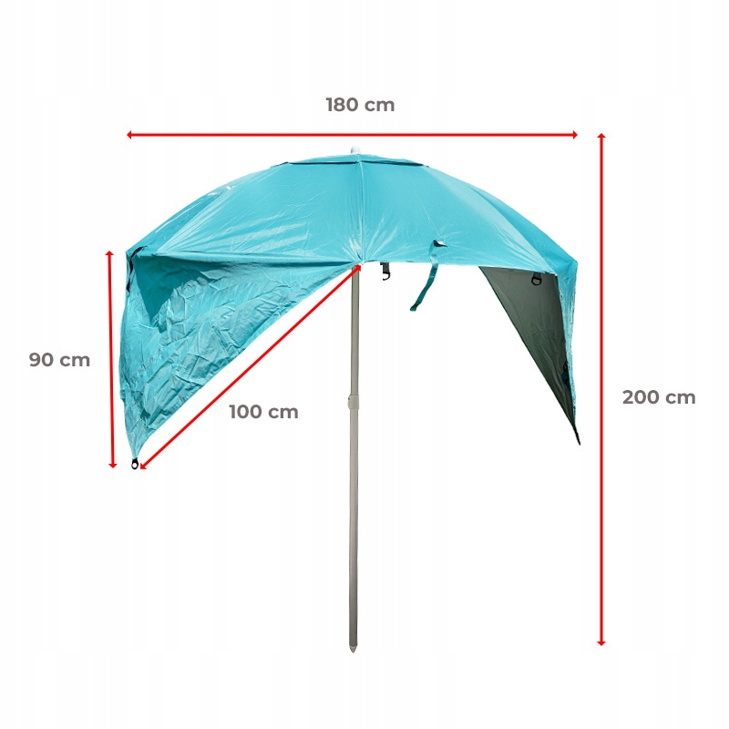 PARASOL PLAŻOWY OGRODOWY BALKONOWY TRITON 1A NIEBIESKI 180 CM Kod producenta TRITON 1A NIEBIESKI