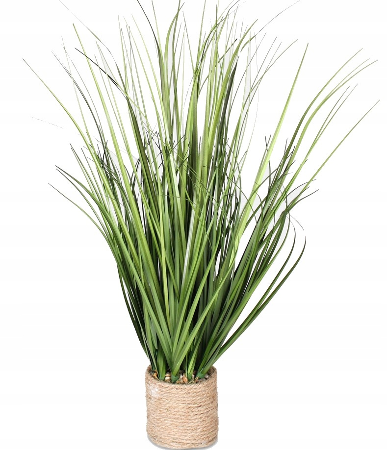 

Trawa dekoracyjna w doniczce z juty 61cm