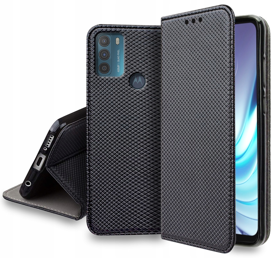 

Etui Smart Magnet Szkło 9H do Motorola Moto G50