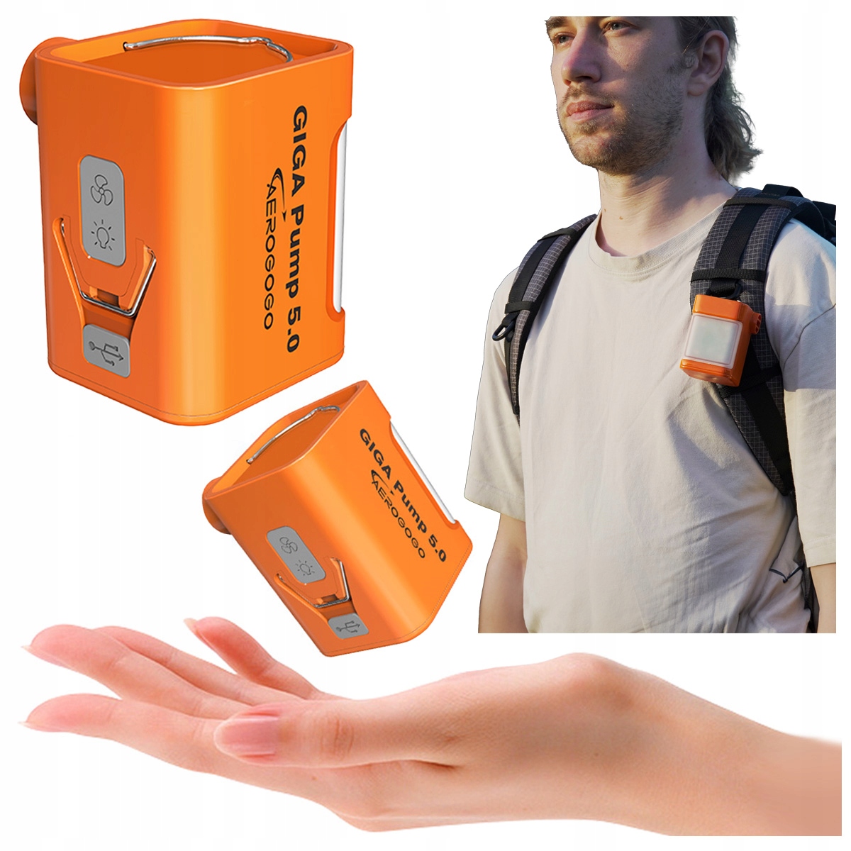 Pompka Do Materca Latarka 5 końcówek 260l/min 5kPa Giga Pump 5.0