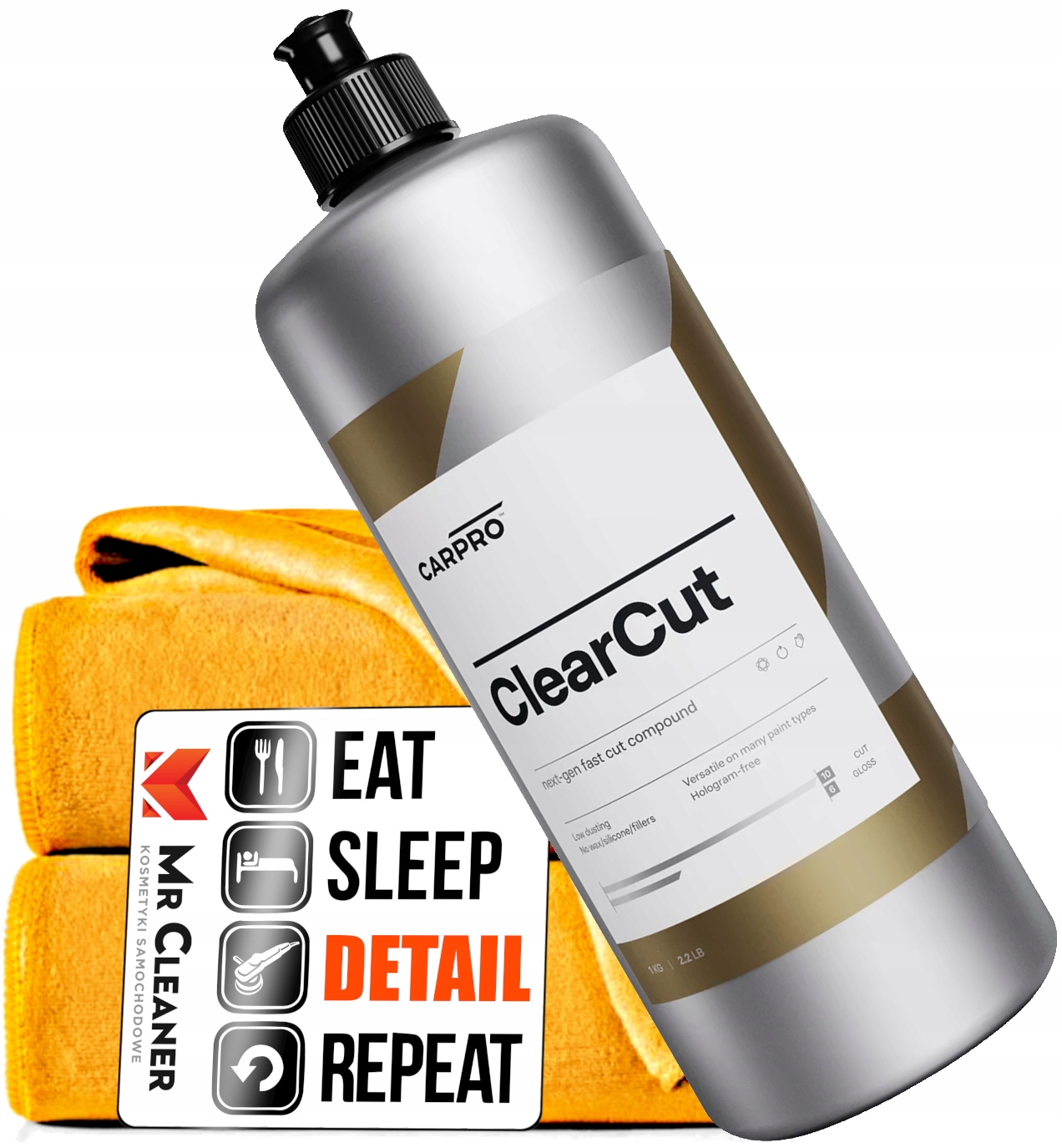 

CarPro ClearCUT Tnąca pasta polerska do lakieru 1L