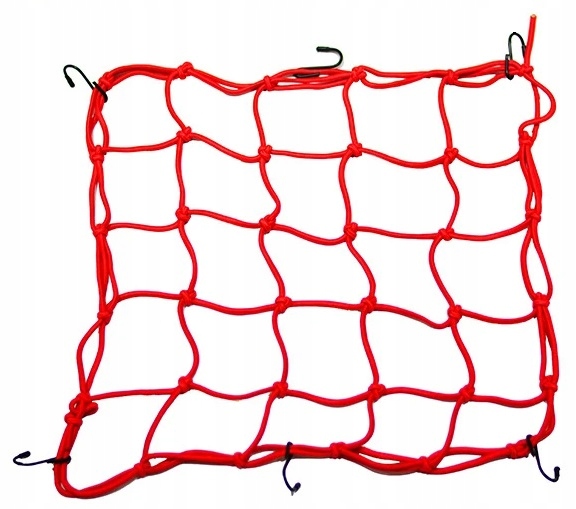 SIATKA MOTOCYKLOWA BAGAŻOWA PAJĄK NA SIEDZENIE GRUBA SOLIDNA HAKI METAL