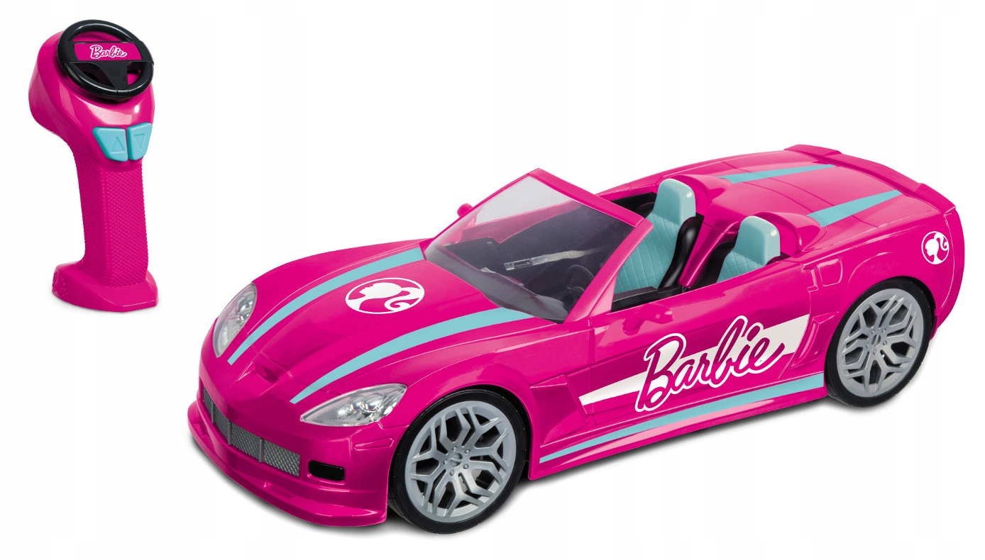 

Barbie Zdalnie sterowany różowy kabriolet, pojazd
