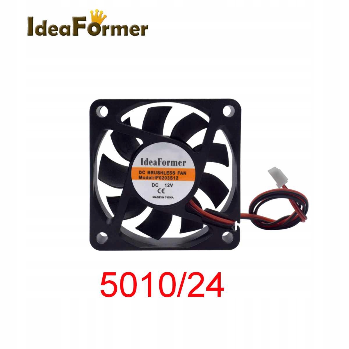 

wentylator 5010 bez szczotkowy 50x50x10mm, 24V