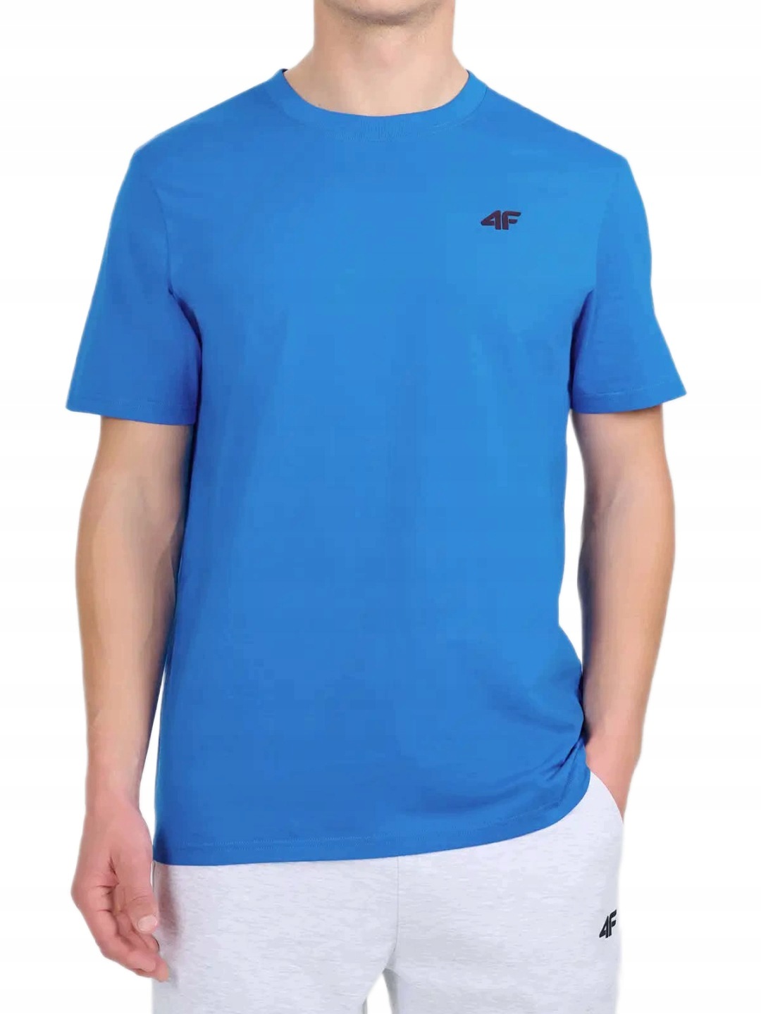 Koszulka męska 4F t-shirt 4FWAW26TTSHM3578 niebieski r. XL