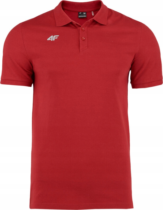 4F KOSZULKA POLO CZERWONA POLÓWKA 100% BAWEŁNA TSM008B r. XXXL