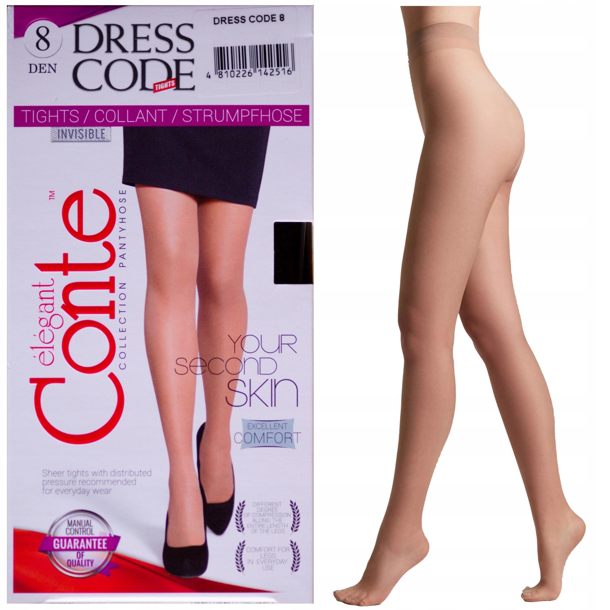 

Rajstopy Damskie Conte 8 Den Dress Code R3 Beige