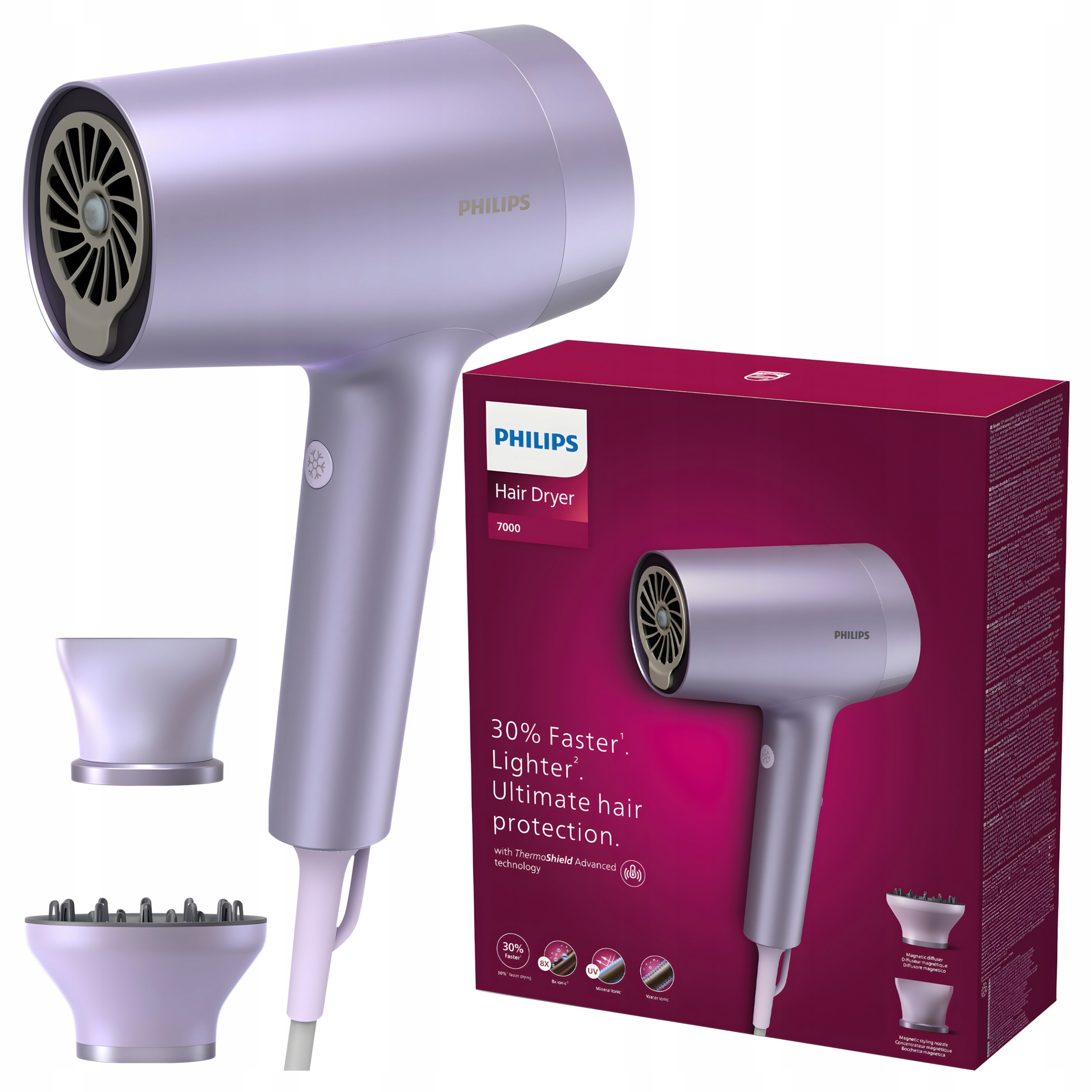 Fén Philips Series 7000 Bhd720 10 Thermoshield Advanced 1800 W