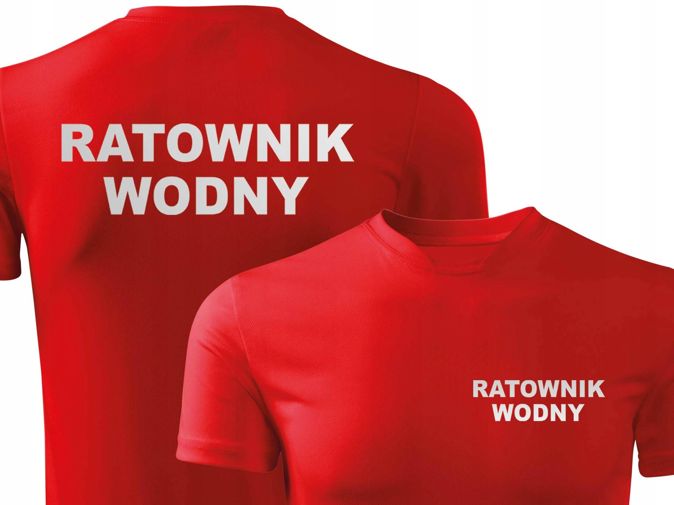 

Czerwona koszulka techniczna Ratownik Wodny r. XL