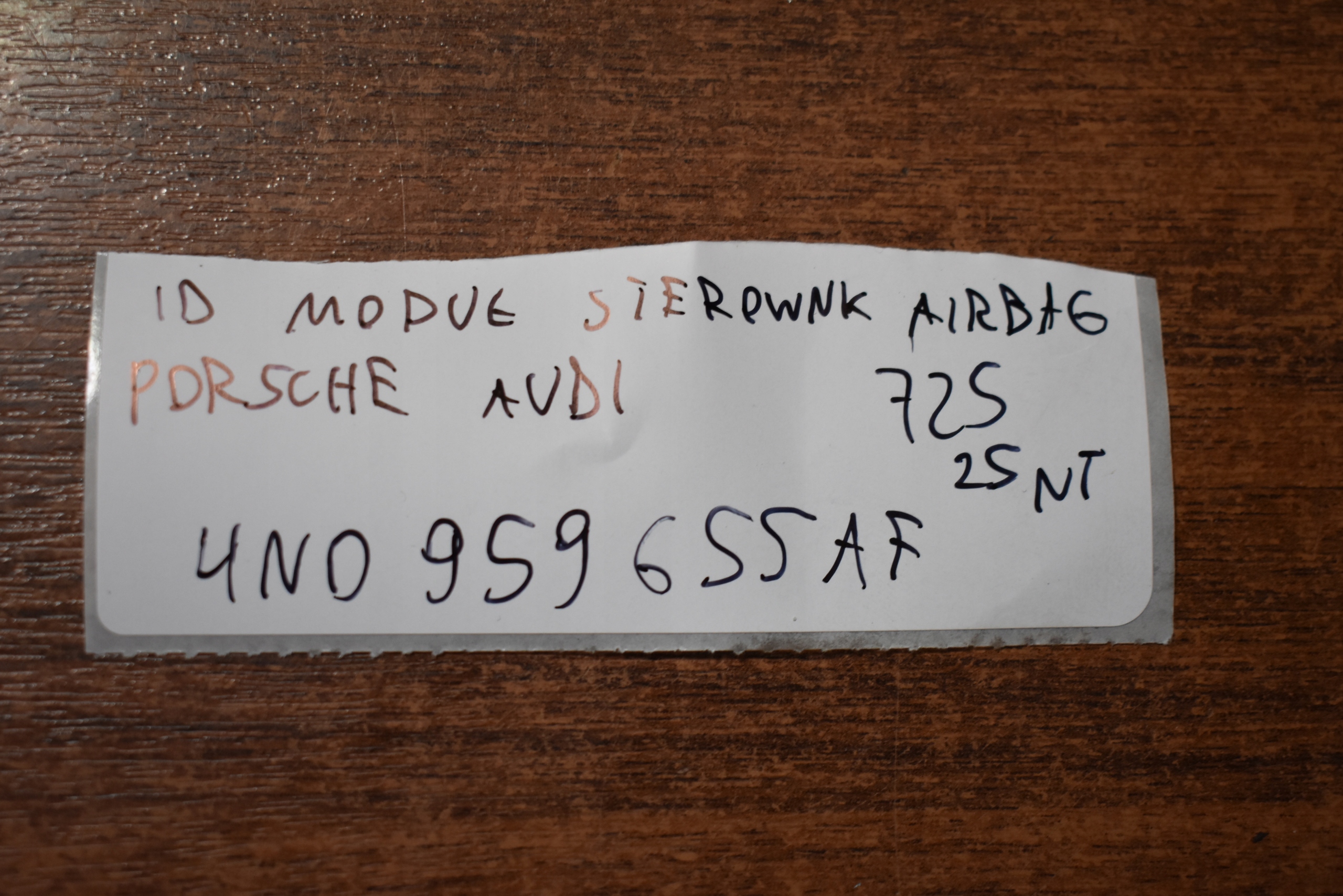 IDEALNY module control unit airbag PORSCHE AUDI 1