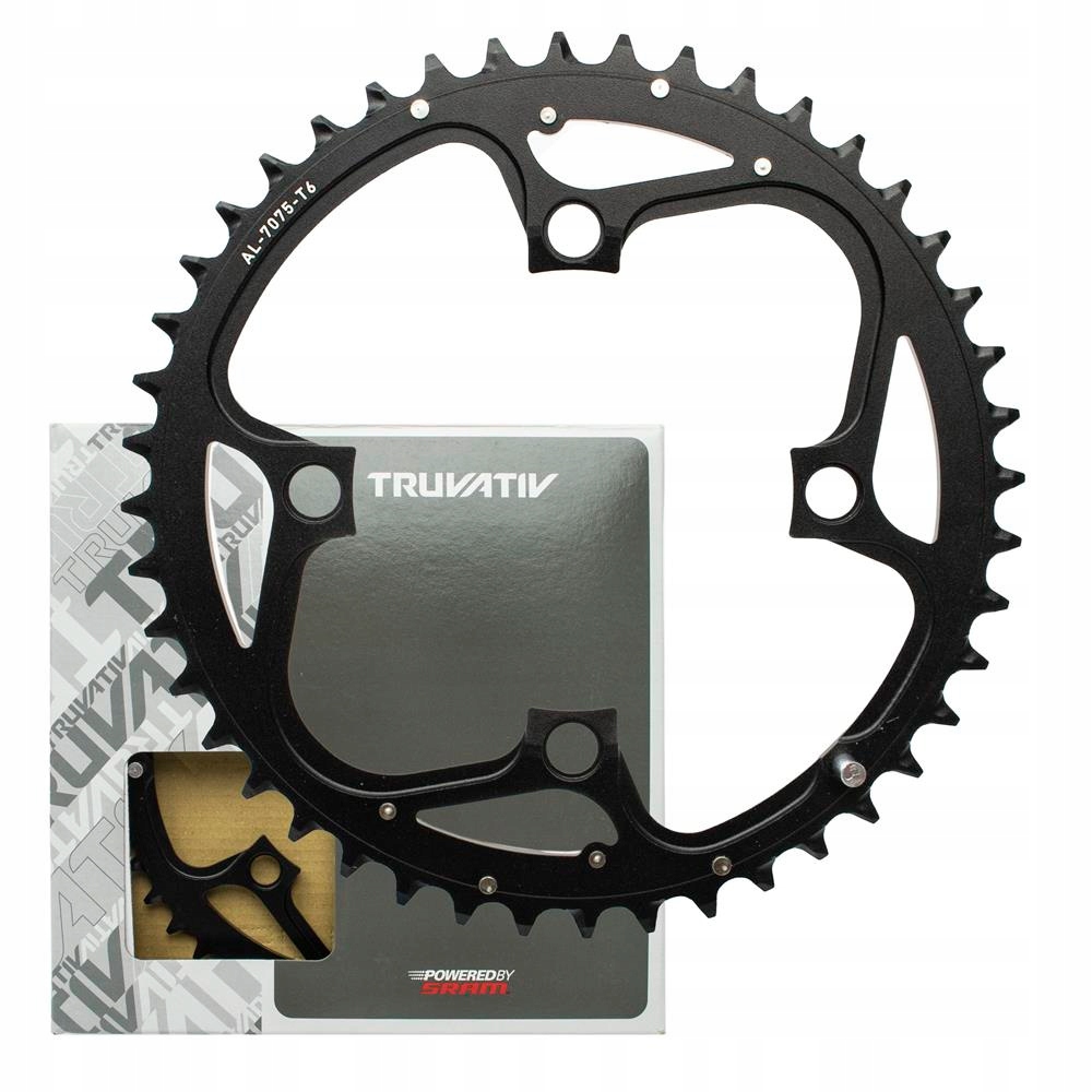 Ozubený kotouč klikového mechanismu Truvativ 44T, 104 Bcd 4 mm, hliník V4