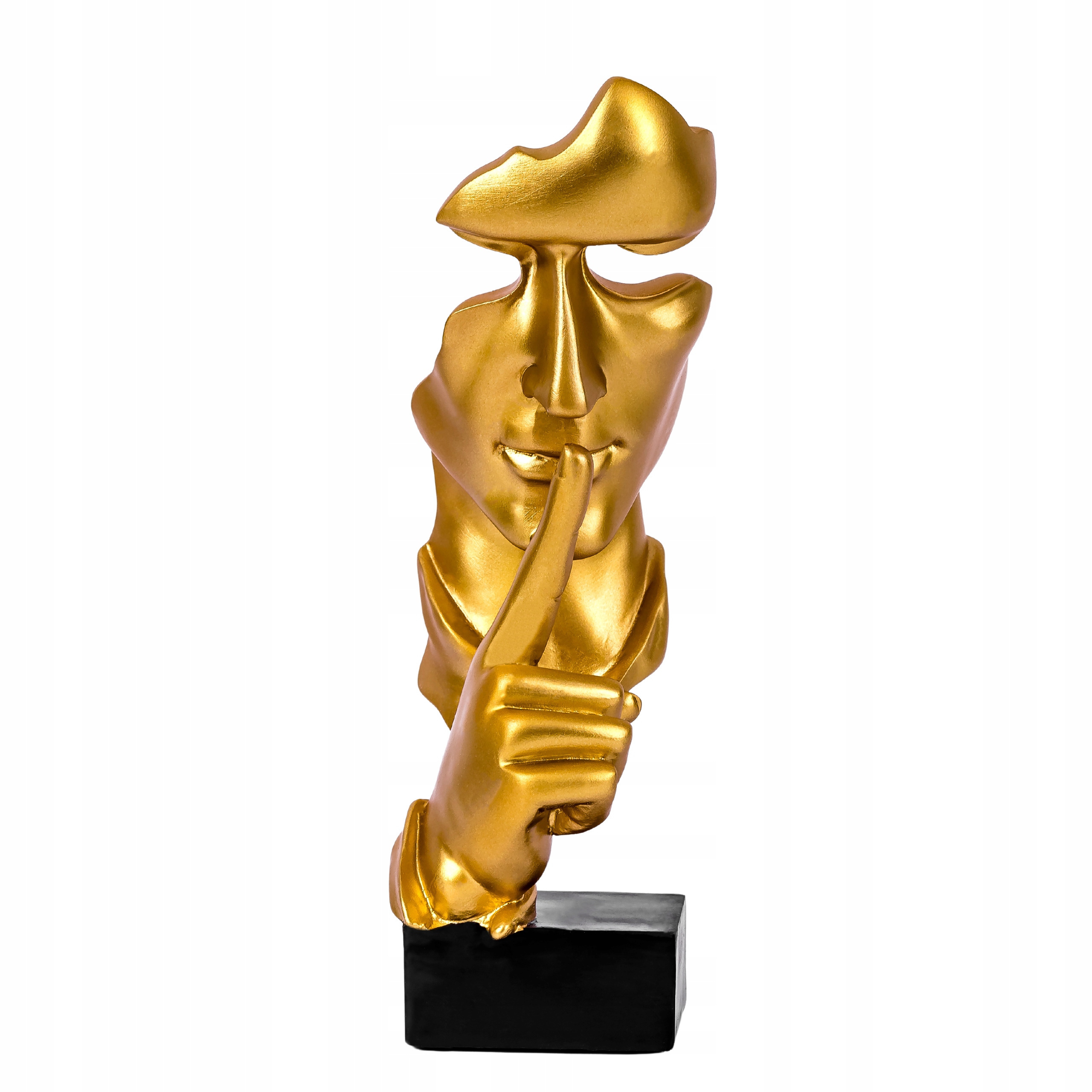 

Złota figurka dekoracyjna Cisza połysk