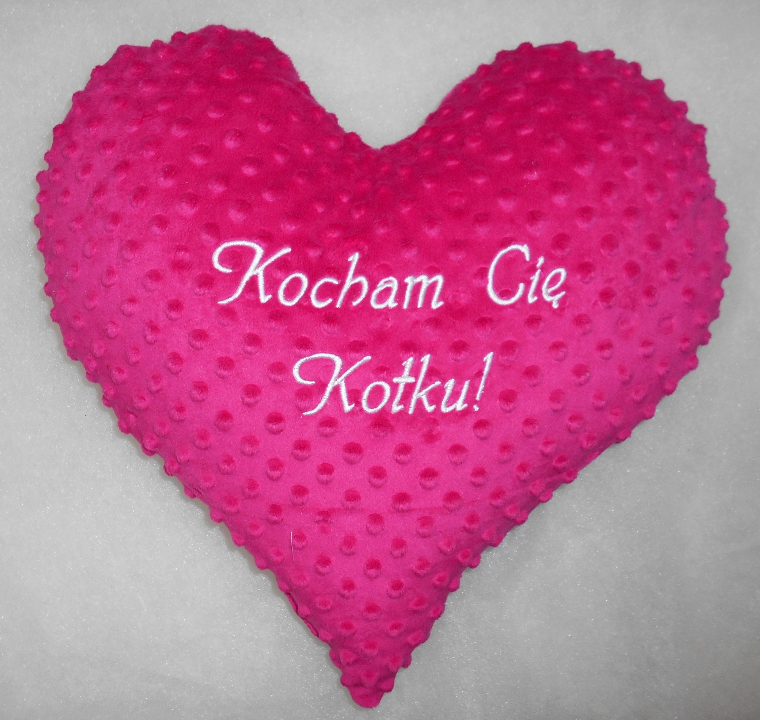 SERCE PREZENT haft minky walentynki Marka inna