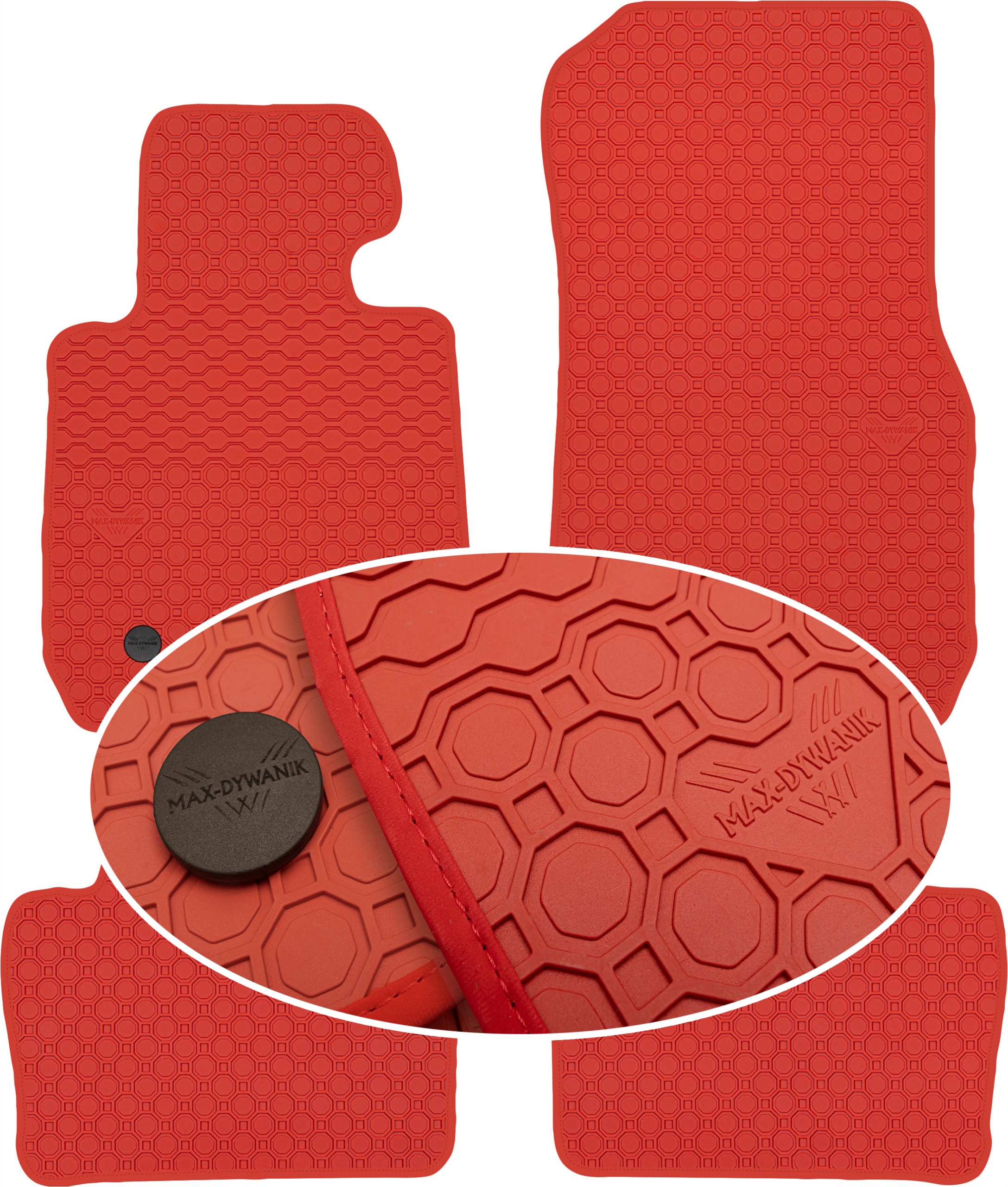 Bmw 3 F30 F31 2012-2018 Koberce Červené