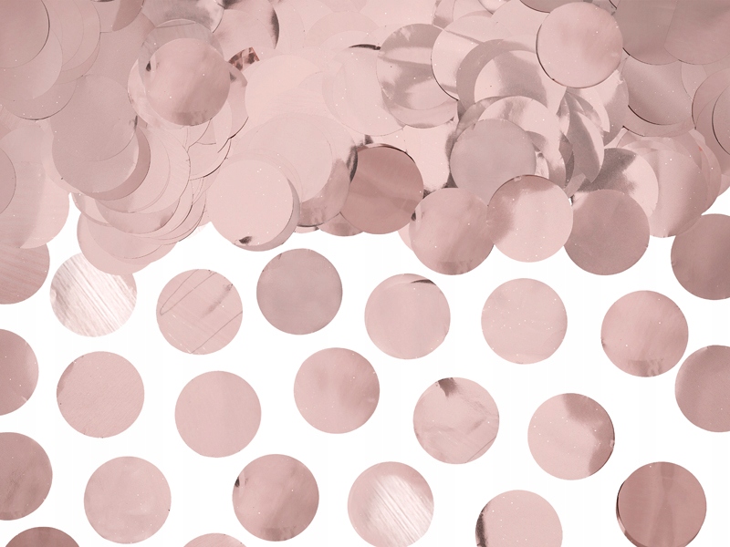 

Konfetti Kółka, różowe złoto, 15g