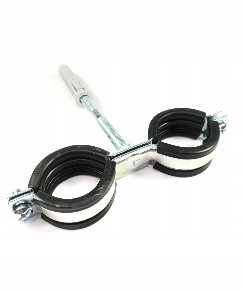 

Uchwyt metal podwójny do rury 1'' 32-37mm z Gumą