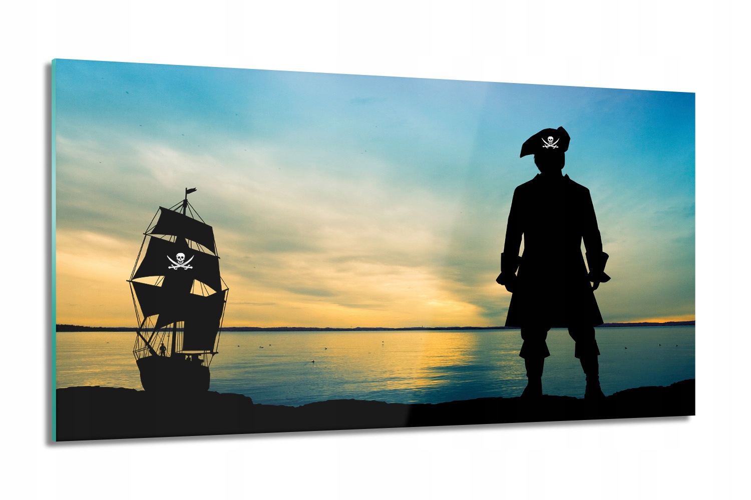 Pirát loď moře Foto skleněná grafika 100x60