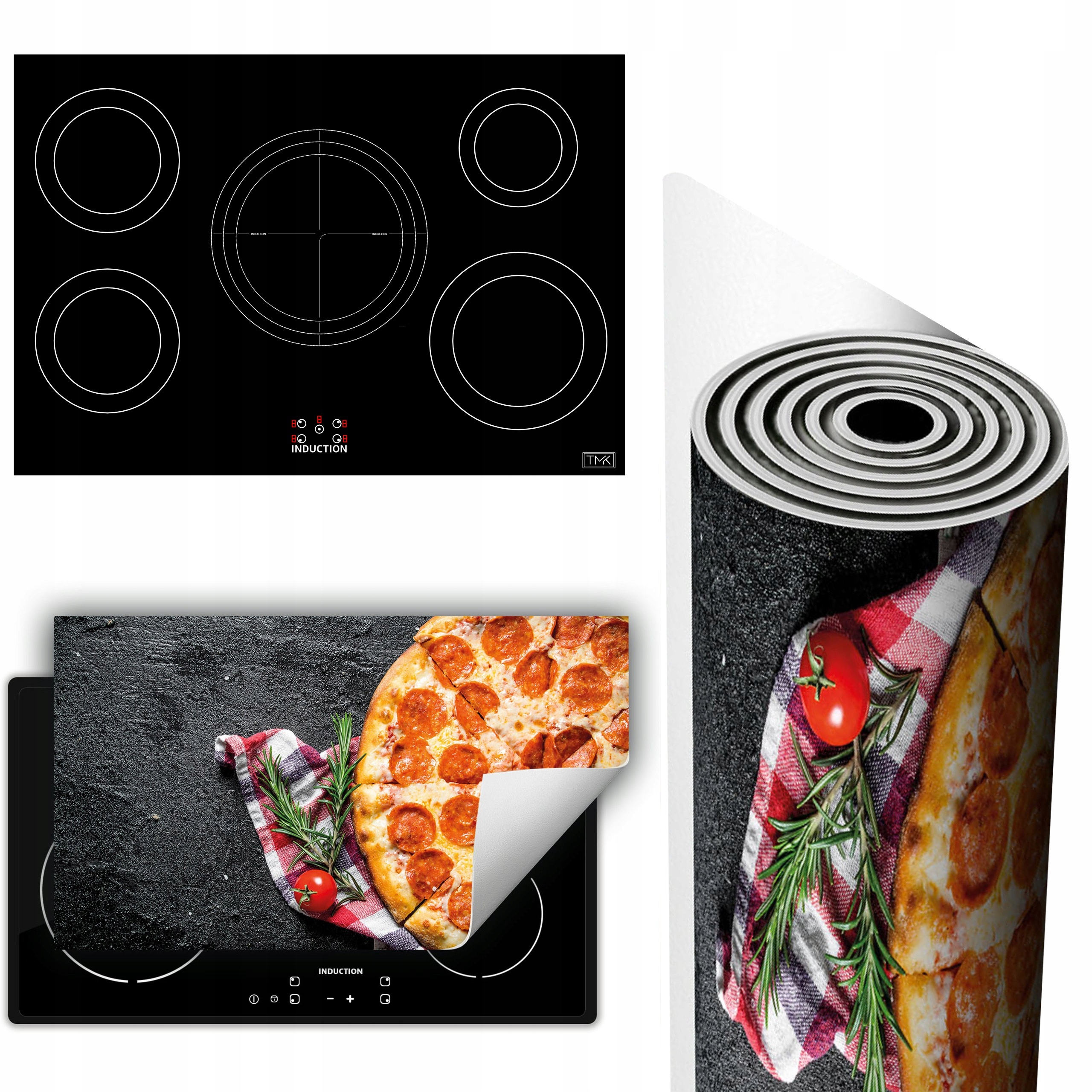 Vinylová Podložka Na Ochranu Kuchyňské Desky 90x52 Pizza