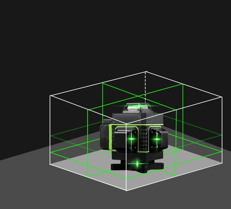 POZIOMNICA LASEROWA LASER KRZYŻOWY 4D 360 + STATYW 16 linii laserowych Marka inny