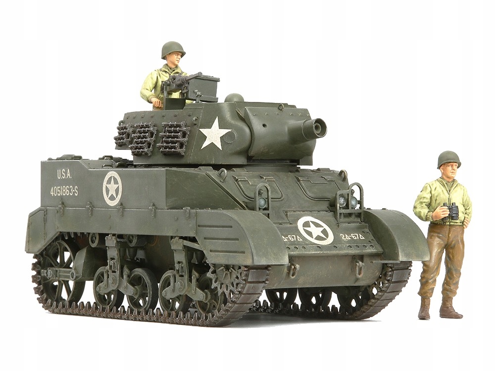 1/35 Us Howitzer M8 Carriage w/3 Obr Tamiya 35312