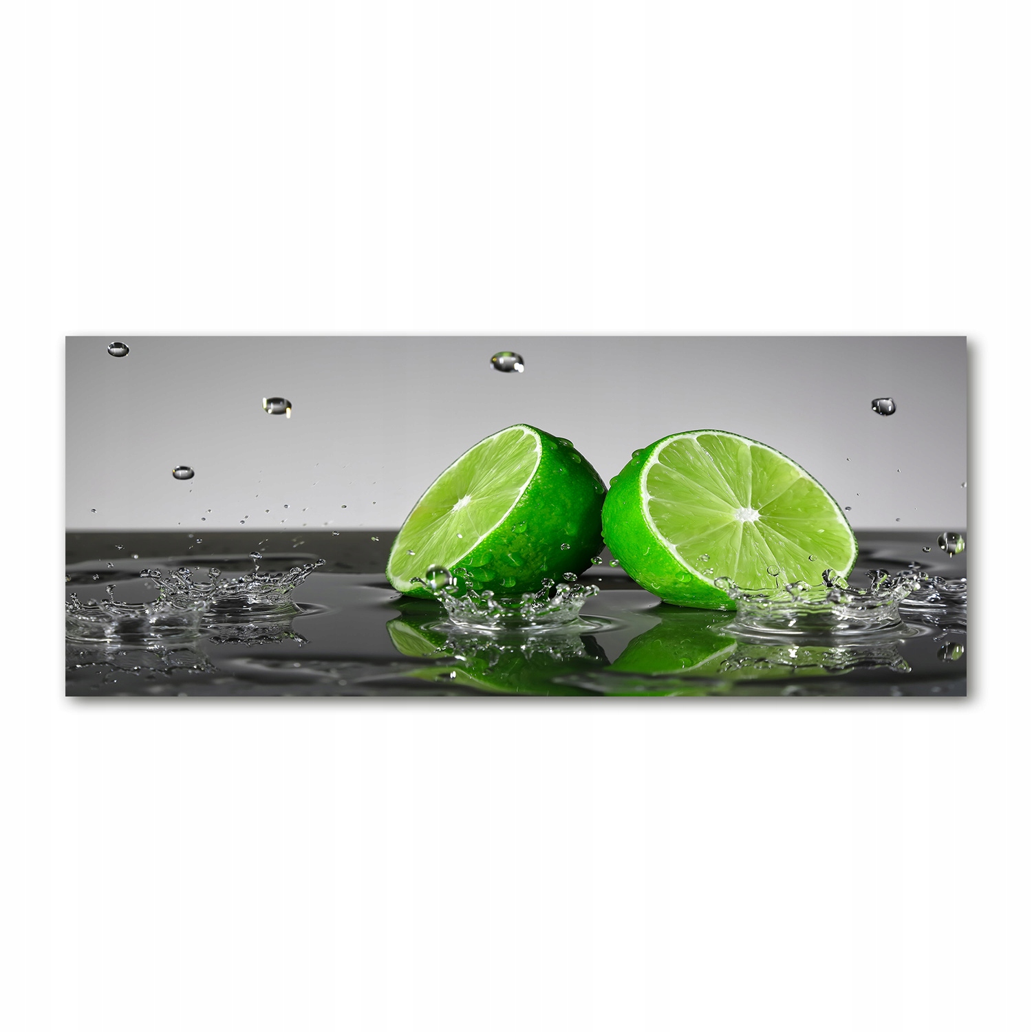 

Foto obraz szkło akryl Limonka w wodzie 125x50 cm