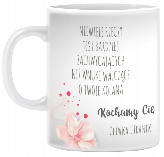 

Kubek Dzień Babci z imionami Babci i Wnuków 330ml