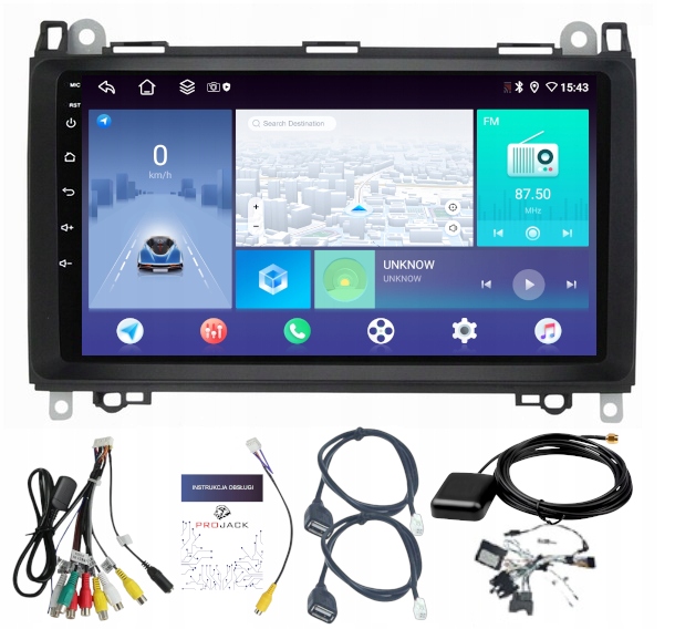 Rádio Navigácia Android Carplay Vw Crafter 2006-2017 4GB 64GB Sim