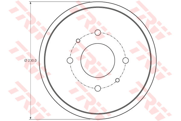 TRW Bęben hamulcowy DB4443 Producent części TRW