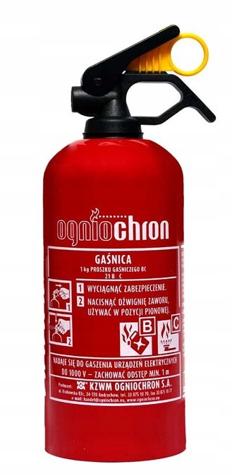 

Gaśnica Samochodowa Proszkowa Ogniochron GB1BC 1KG