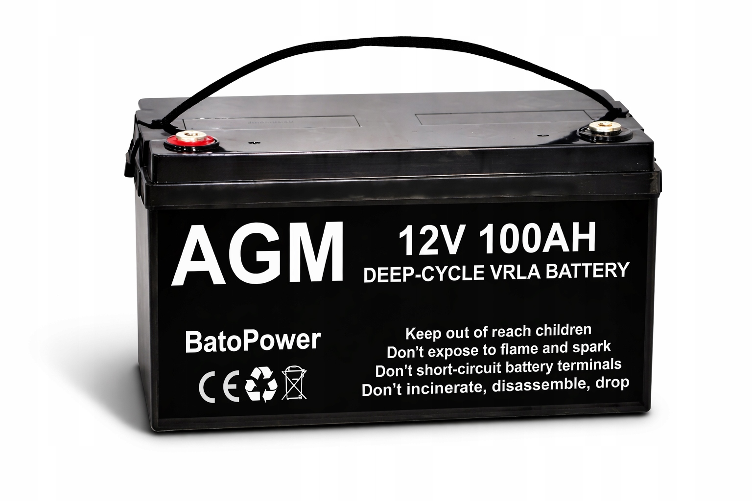 Akumulátor Agm 12V 100AH Bezúdržbový Pro Lodě Pontonu Kampera Vozíku Ups