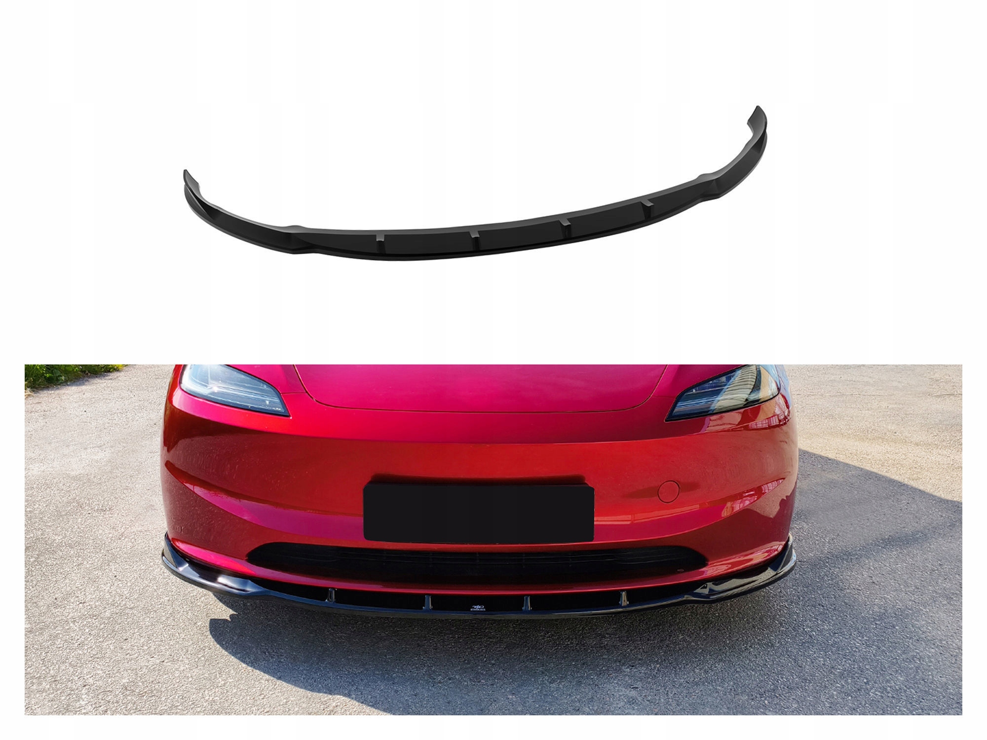 Nástavec předního nárazníku hokejový difuzér pro Tesla Model 3 I 2023- Sedan