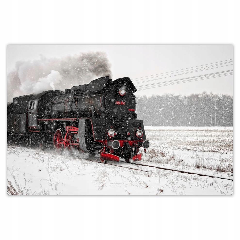 

Naklejki 60x40 Lokomotywa Ol49-59 Śnieg