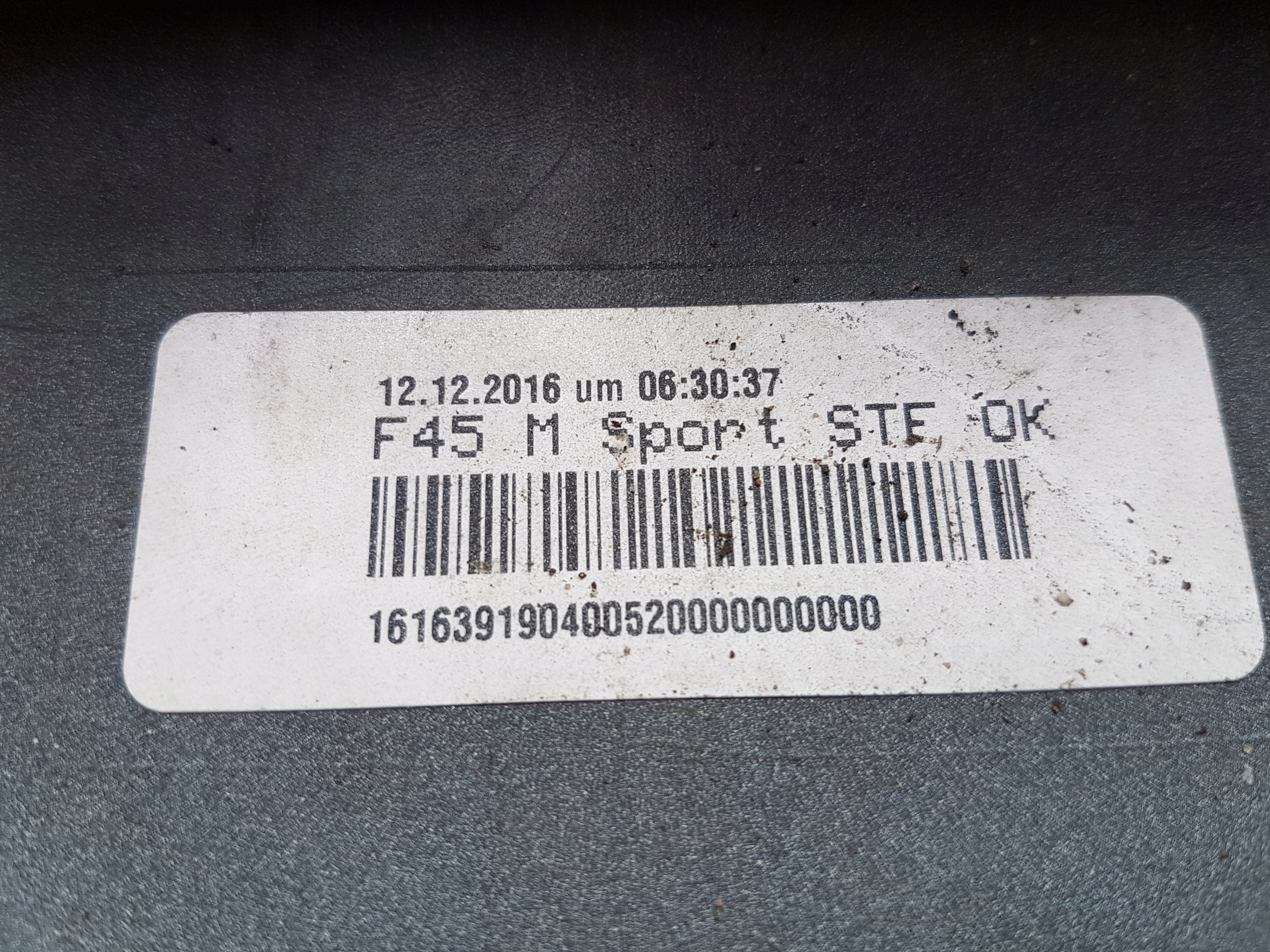 lökhárító hátsó BMW F45 m-csomag