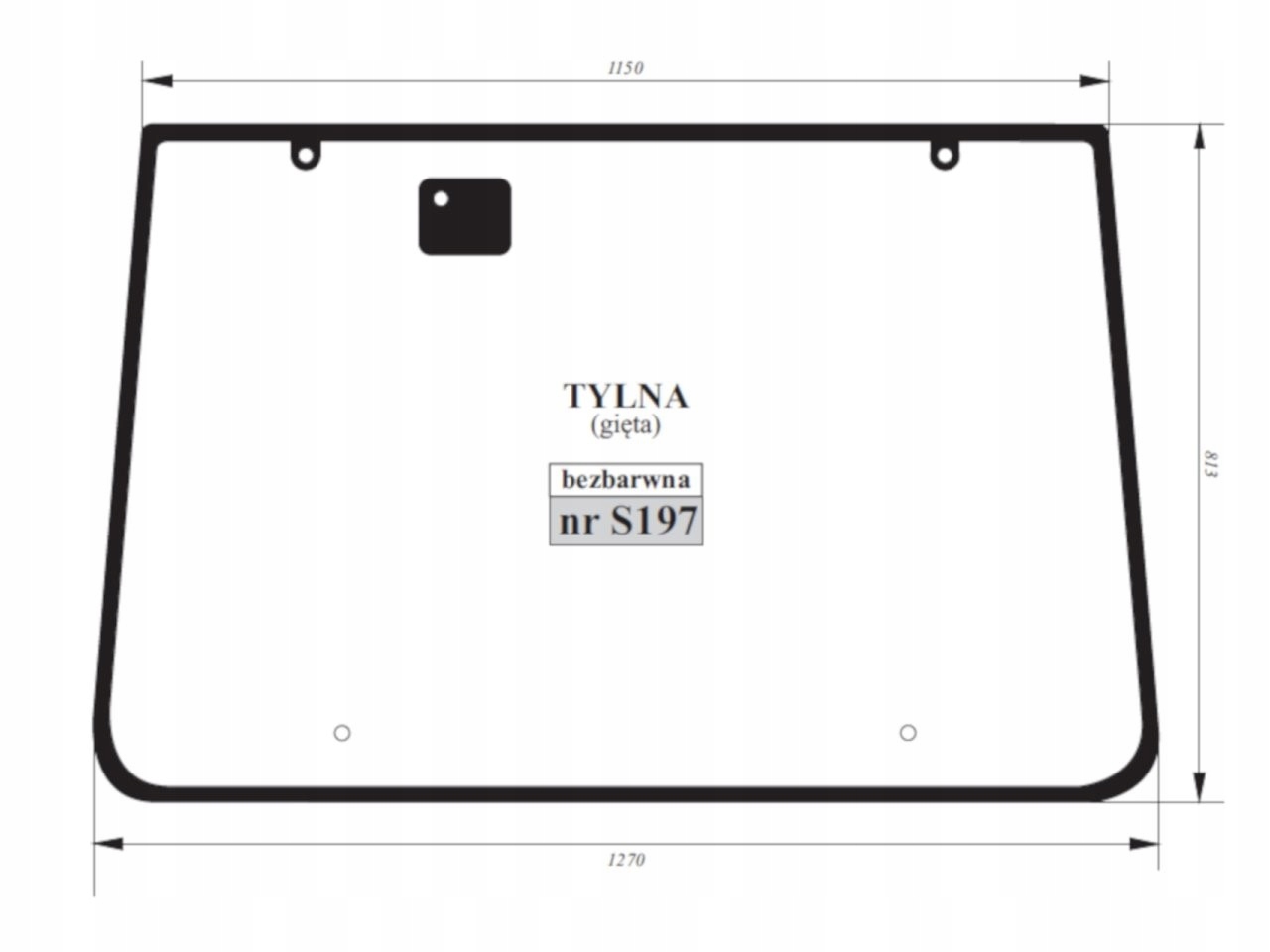 SZYBA TYLNA FARMER 10288, 9288, 8288 00000203