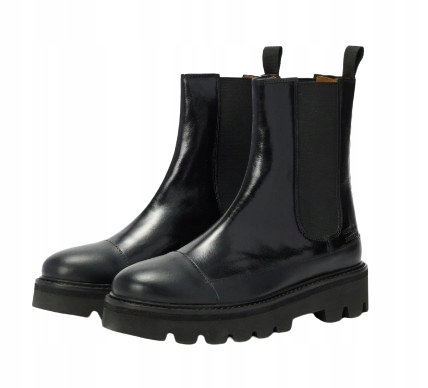 Melvin Hamilton Černé Kotníkové Boty Na Platformě 38 T7E