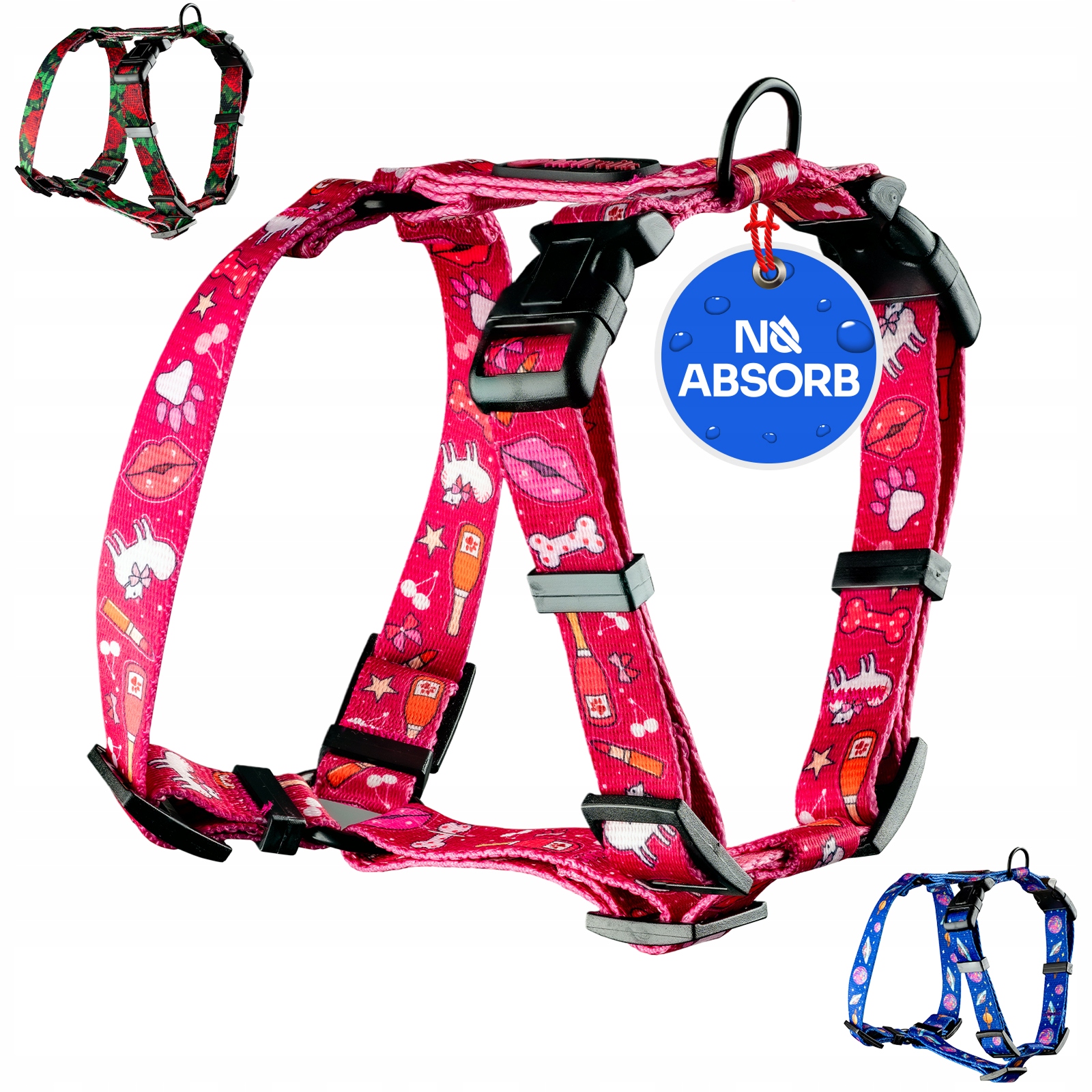 Postroj Guard pro středního psa Beztlakový Lehký No Absorb Champagne Kiss