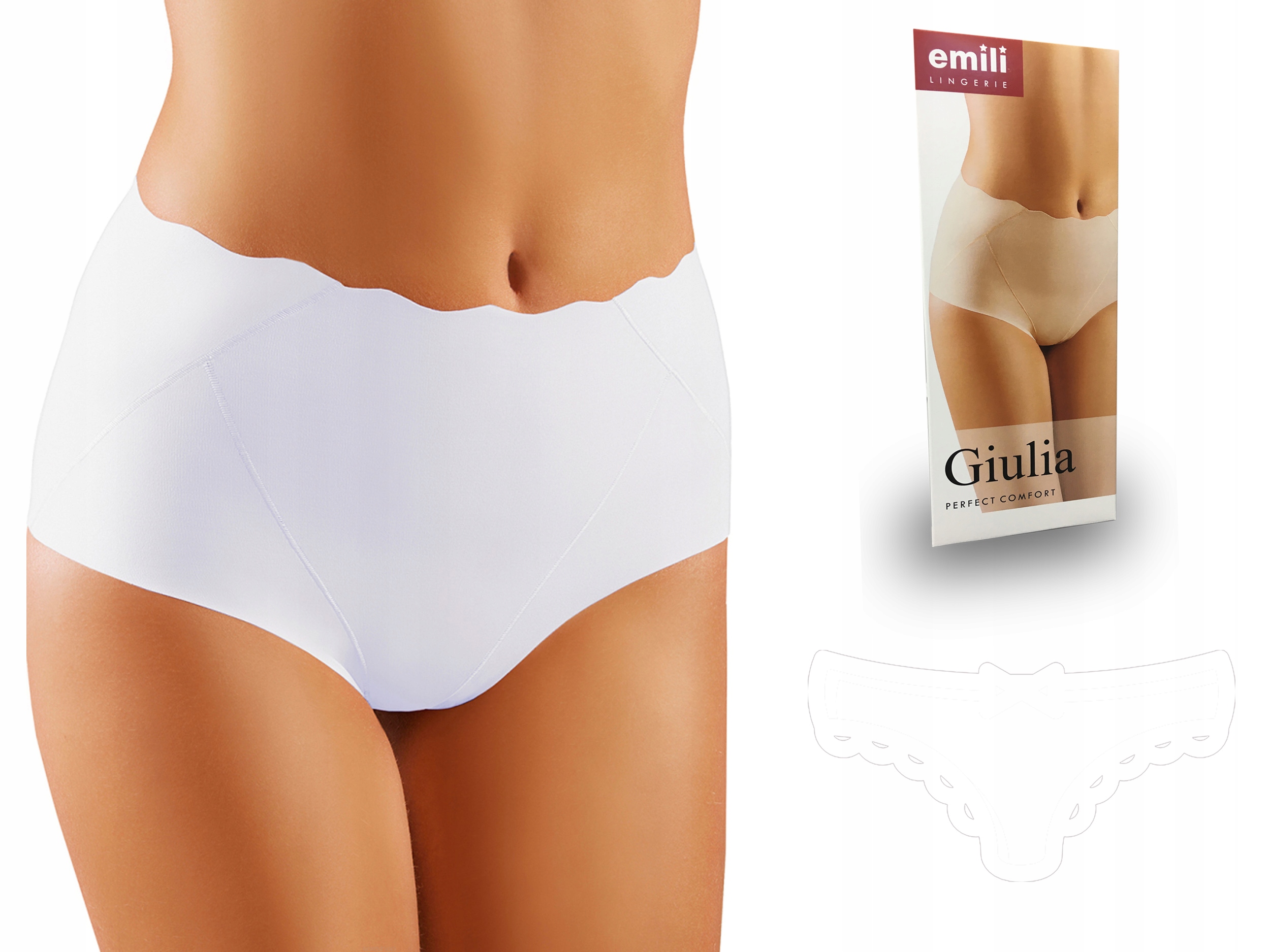 

Giulia Figi Wyszczuplające Emili biały S