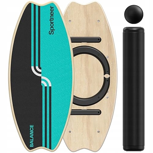DESKA BALANCE BOARD DREWNIANA DO TRENINGÓW DLA DZIECI DOROSŁYCH FITNESS