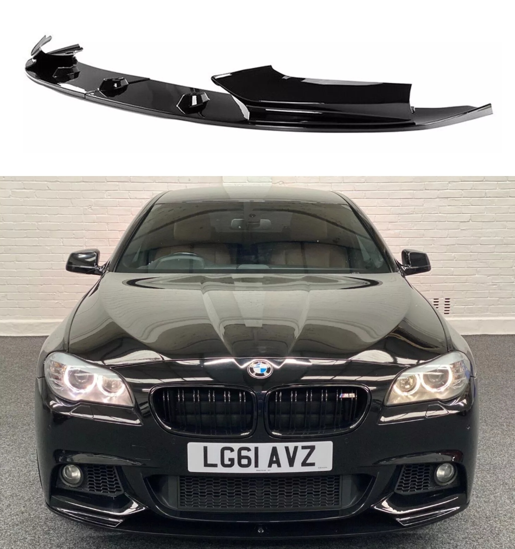 Kryt Nárazníku Přední Pro Bmw F10 F11 2011-2017 M Sport Černý Lesk