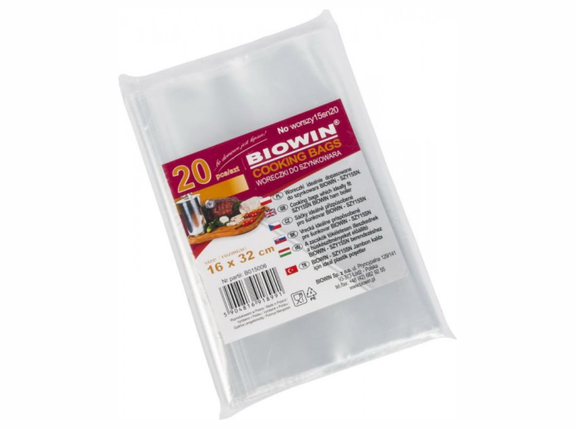 

Biowin Woreczki Do Szynkowara 1,5 kg Mięsa 20 szt.