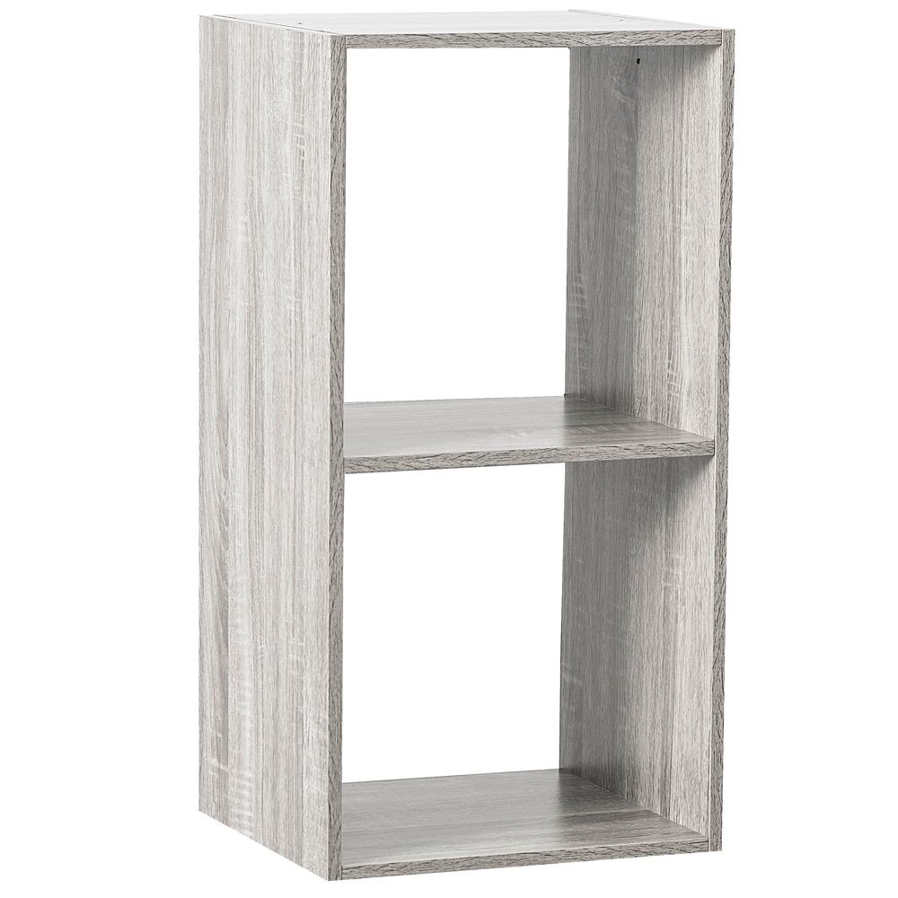 Skříňka S 2 Policemi Mini Regál 2 Přihrádky 67 cm